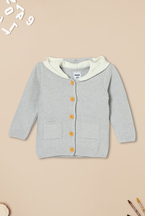 Boys Applique Hooded Sweater