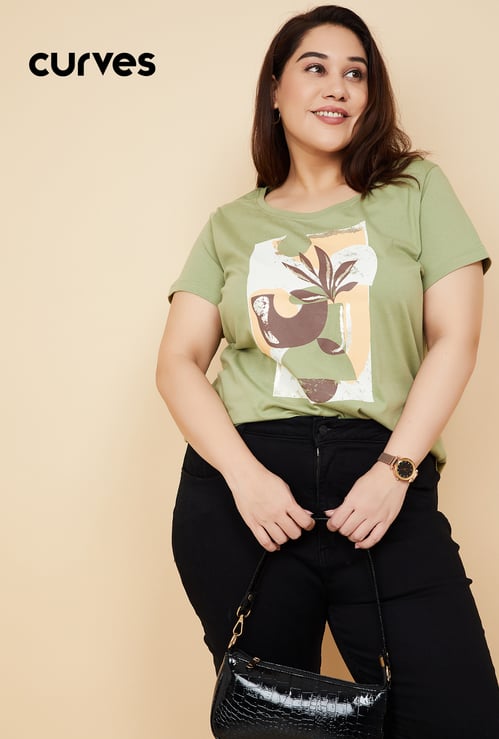 Women Graphic Printed T-shirt