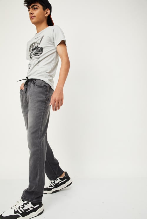 Boys Washed Relaxed Fit Jeans