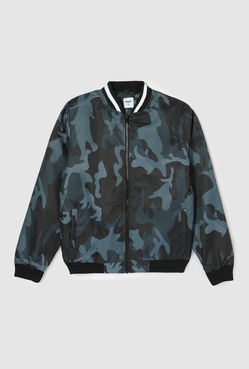 Boys Printed Bomber Jacket