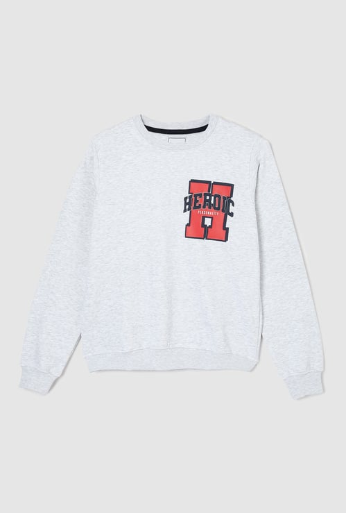 Boys Placement Printed Sweatshirt