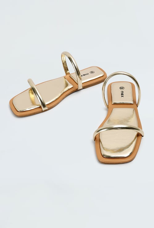 Women Double Strap Flat Sandals