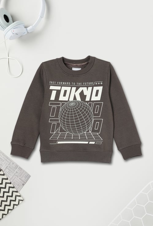 Boys Graphic Print Sweatshirt