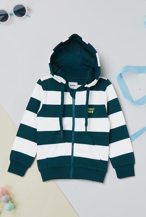 Boys Striped Hoodie