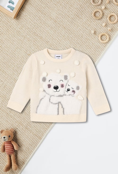Girls Pom Pom Sweater