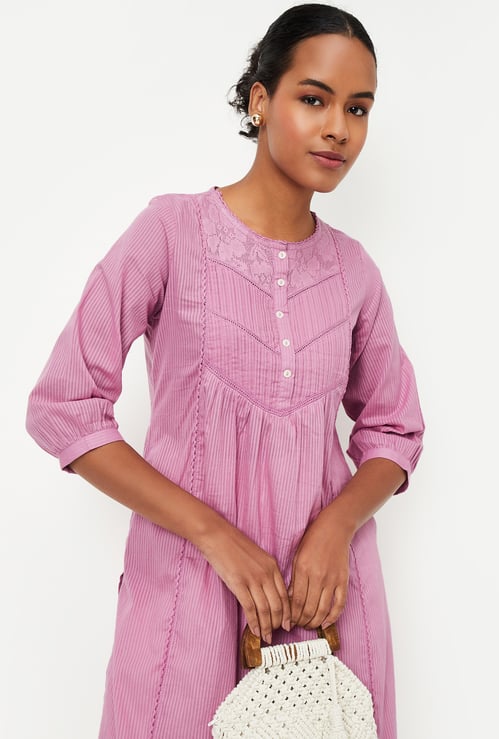 Women Striped Straight Kurta