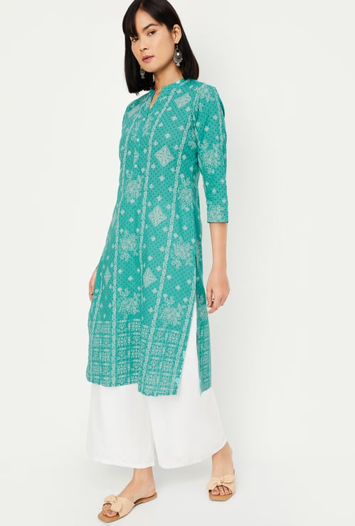 Women Printed Straight Kurta