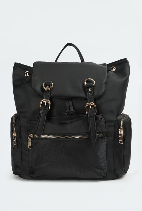 Women Solid Mini Backpack