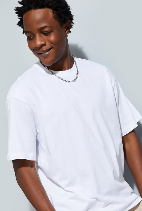 URB_N Men Relaxed Fit Solid T-shirt