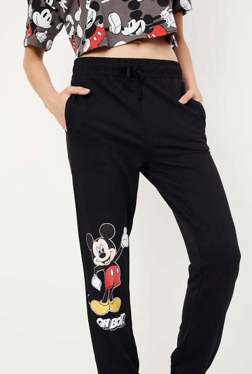 Women Mickey Mouse Printed Joggers