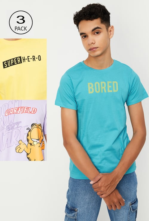 Boys Printed T-shirt - Pack of 3