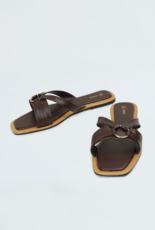 Women Solid Flat Sandals