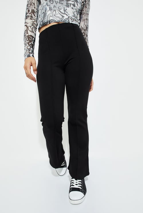 ALAYA F x URB_N Women Solid Pintuck Trousers