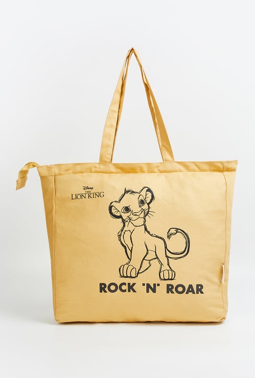 Women Lion King Print Shopper Bag