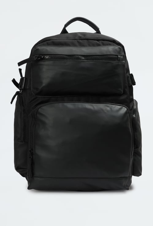 Men Solid Backpack