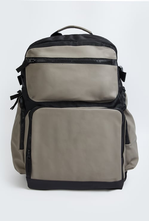 Men Solid Backpack