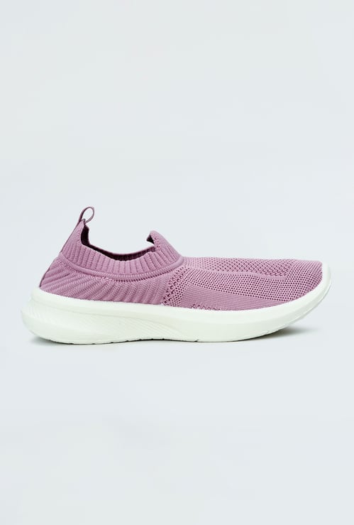 Girls Knit Slip-On Sports Shoes