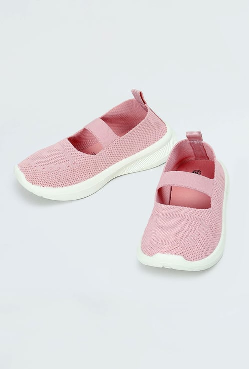 Girls Knit Slip-On Sports Shoes