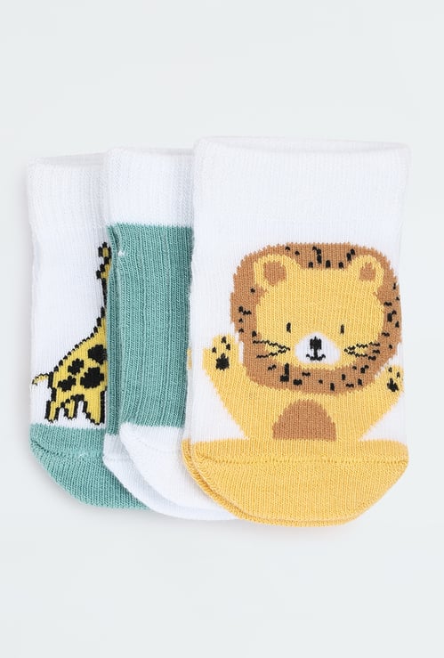 Boys Assorted Ankle Length Socks - Pack of 3