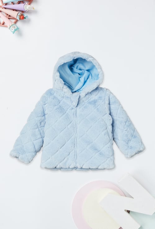 Girls Hooded Teddy Jacket