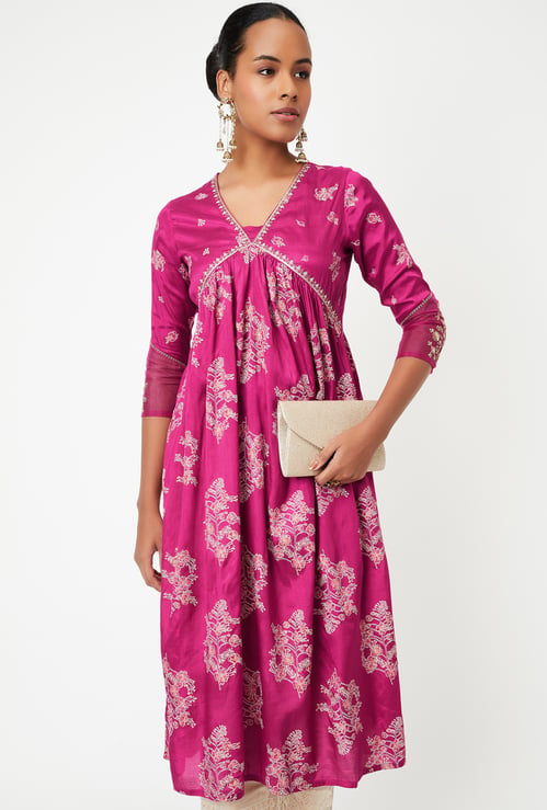 Kalki x Max Women Printed A-Line Kurta