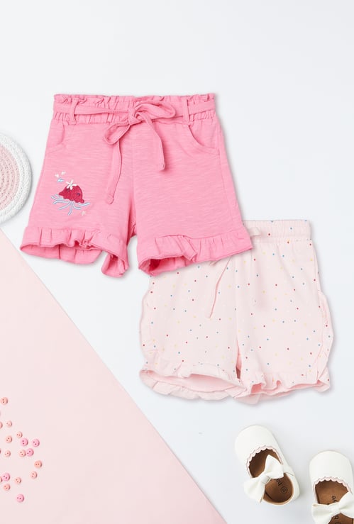 Girls Ombre Shorts - Pack of 2