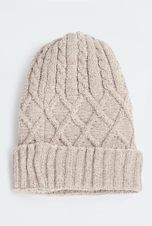 Men Cable Knit Beanie