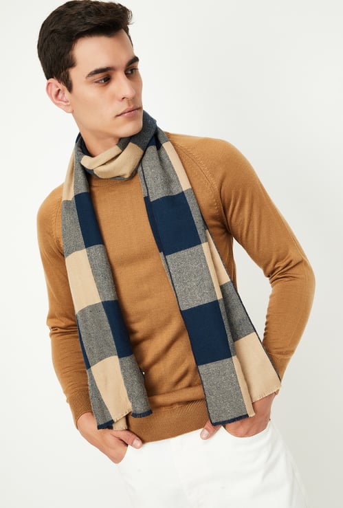 Men Checked Muffler