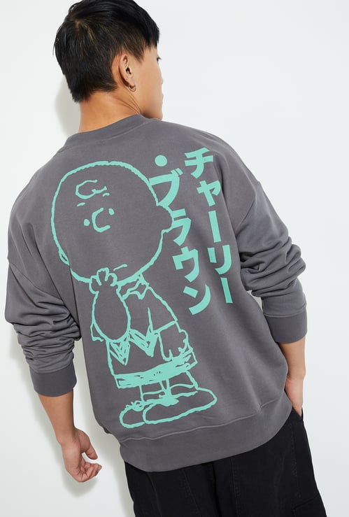 URB_N Men Oversized Peanuts Sweatshirt