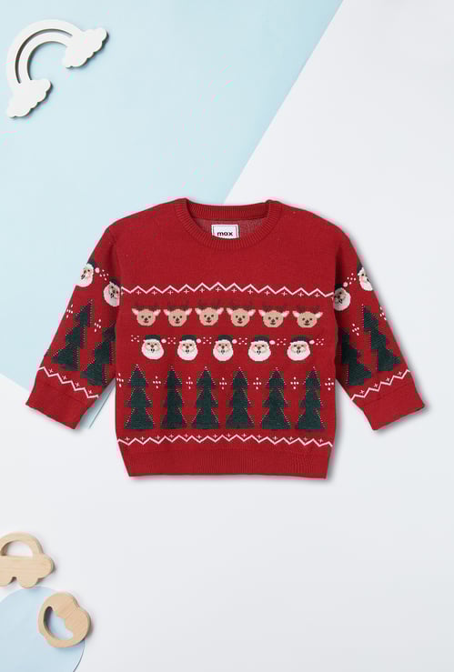 Boys Santa Claus Knit Sweater