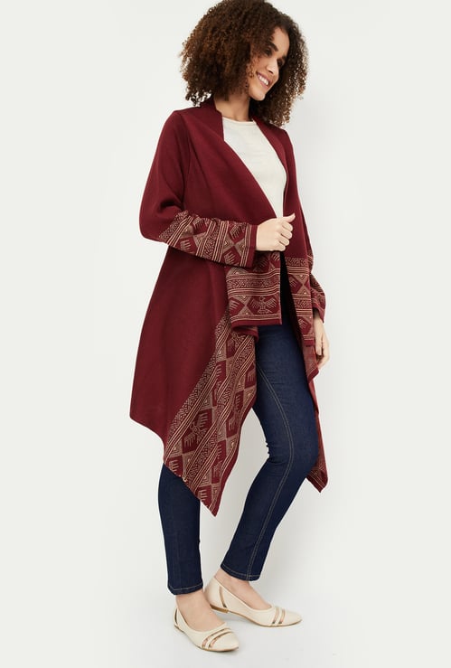 Women Woven Waterfall Shrug
