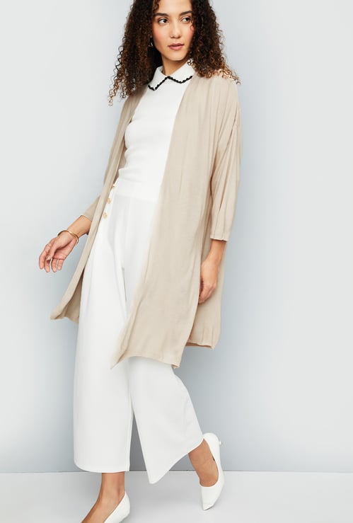 Women Knitted Front-Open Shrug