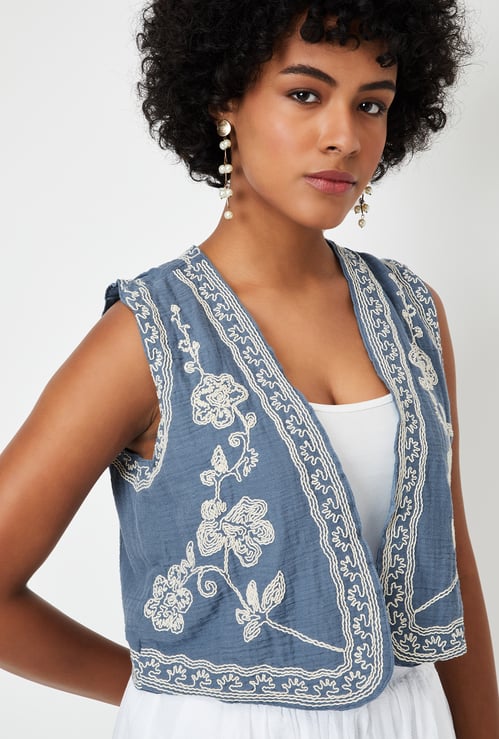 Women Embroidered Waistcoat