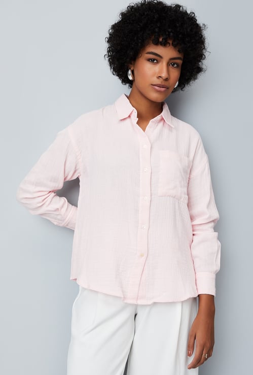 Women Crinkled Shirt