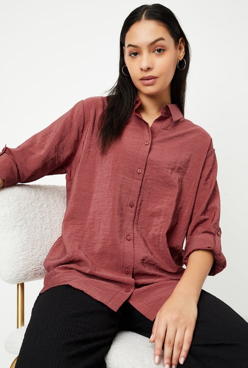 Women Solid Casual Shirt