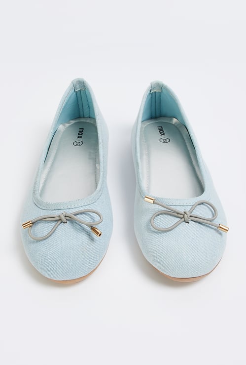 Girls Bow Ballerinas