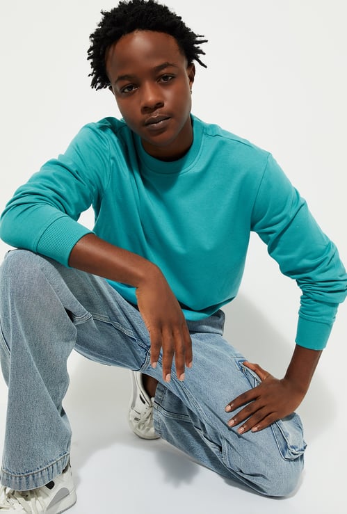 URB_N Men Solid Sweatshirt