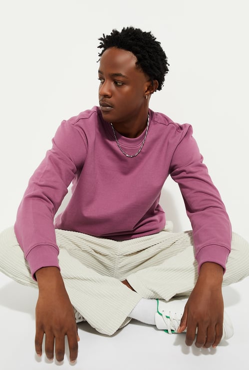 URB_N Men Solid Sweatshirt