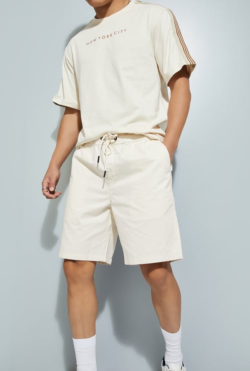 URB_N Men Slim Fit Solid Shorts