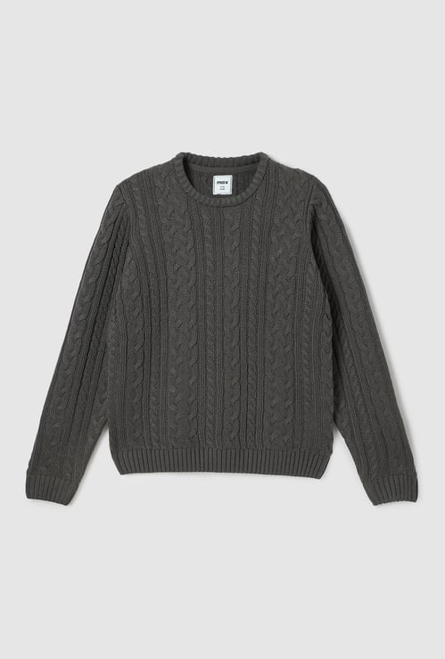Boys Cable Knit Sweater