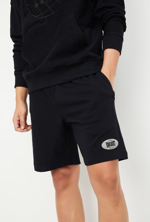 Men Solid Athleisure Shorts