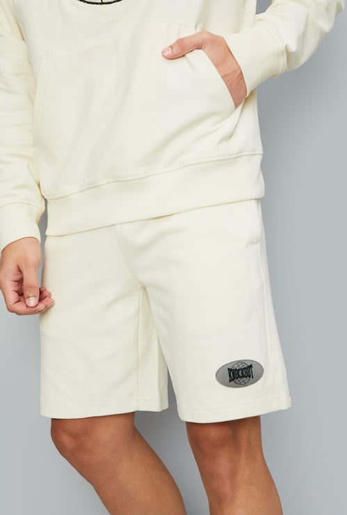 Men Solid Athleisure Shorts