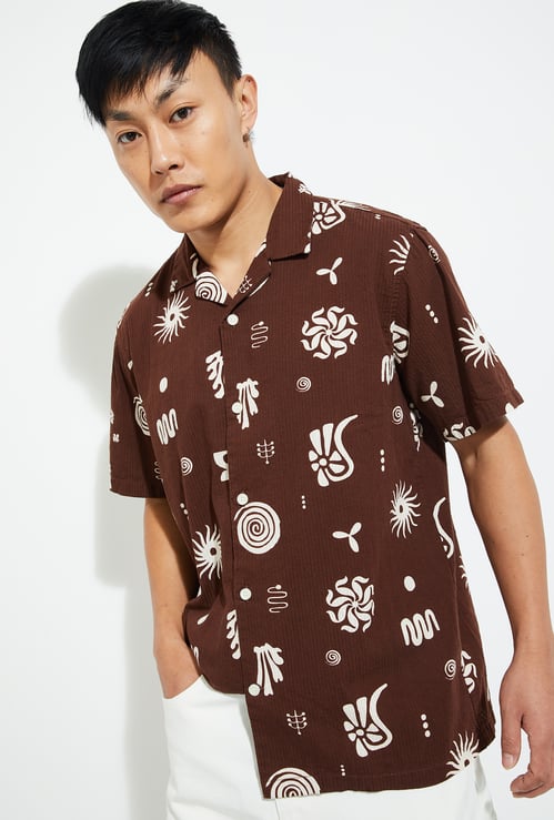 URB_N Men Regular Fit Printed Resort Shirt