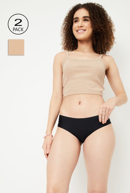 Women Solid Briefs - Pack of 2