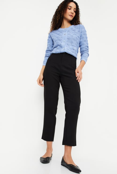 Women Solid Formal Trousers