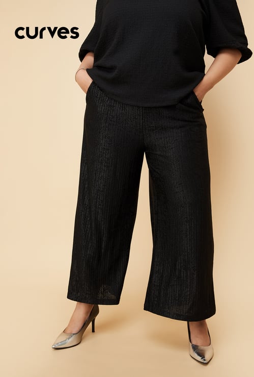 Kalki x Max Women Shimmer Wide Leg Trousers