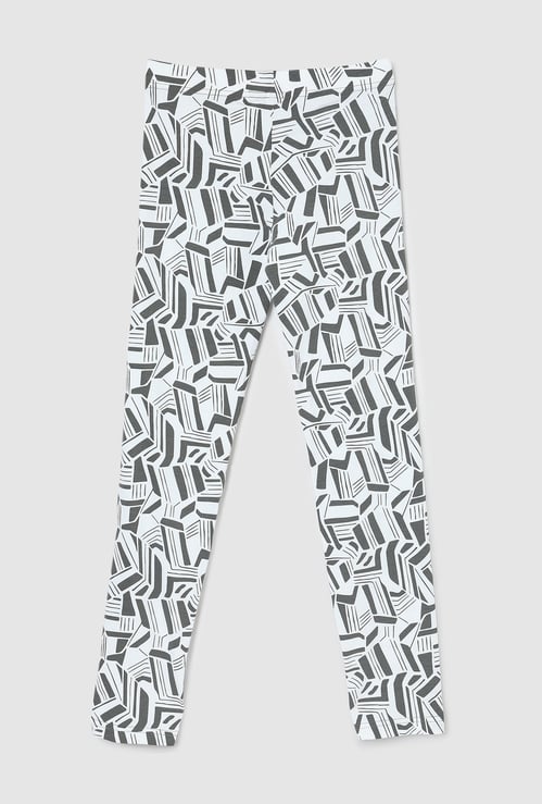 Girls Printed Full-Length Leggings