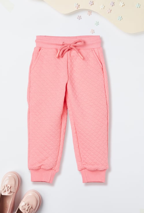 Girls Quilted Joggers