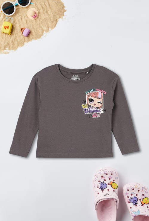 Girls Back Graphic Print T-shirt