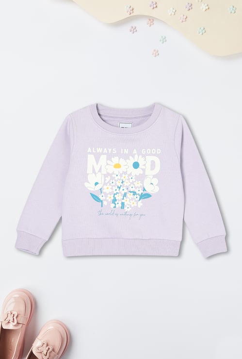 Girls Graphic Printed Sweatshirt